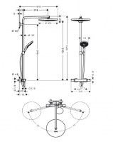 HANSGROHE SHOWERPIPE RAINDANCE SELECT S300